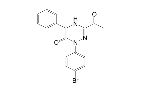 3-Acetyl-1-(4-bromophenyl)-5-phenyl-4,5-dihydro-1H-[1,2,4]triazin-6-one