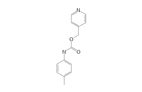 p-methylcarbanilic acid, 4-pyridylmethyl ester