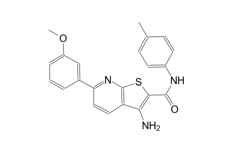 3-amino-6-(3-methoxyphenyl)-N-(4-methylphenyl)thieno[2,3-b]pyridine-2-carboxamide