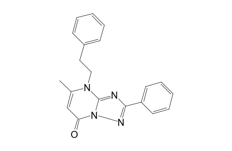 5-methyl-4-phenethyl-2-phenyl-4H-s-triazolo[1,5-a]pyrimidin-7-one