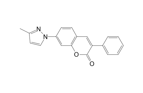 7-(3-Methyl-1H-pyrazol-1-yl)-3-phenyl-2H-chromen-2-one