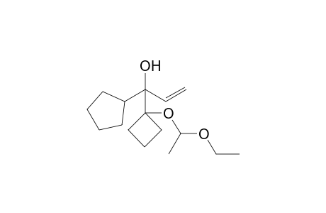 1-Cyclopentyl-1-[(1,3-dioxa-2-methylpentyl)cyclobutyl]prop-2-en-1-ol