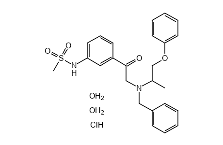 3'-[N-BENZYL-N-(1-METHYL-2-PHENOXYETHYL)GLYCYL]METHANESULFONANILIDE, HYDROCHLORIDE, DIHYDRATE