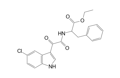 N-[(5-chloroindol-3-yl)glyoxyloyl)-3-phenylalanine, ethyl ester