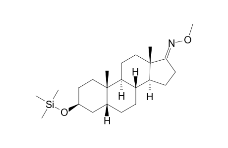 Monotrimethylsilyl 3.beta.-hydroxy-5.beta.-androstane-17-one methoxime