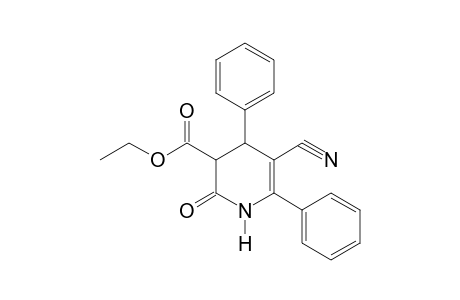 5-cyano-4,6-diphenyl-2-oxo-1,2,3,4-tetrahydronicotinic acid, ethyl ester