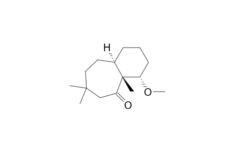 cis-11.alpha.-methoxy-1.beta.,4,4-trimethylbicyclo[5.4.0]undecan-2-one