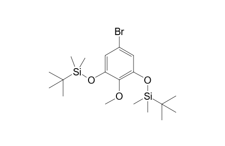 (5-bromo-3-[1-(tert-butyl)-1,1-dimethylsilyl]oxy-2-methoxyphenoxy)(tert-butyl)dimethylsilane