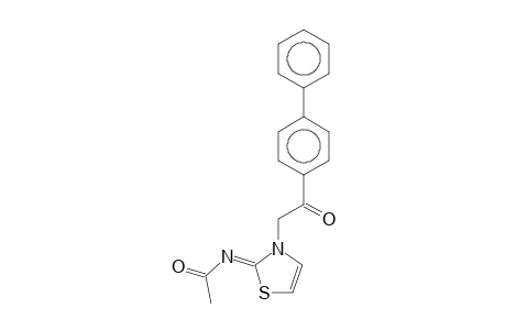 N-((2Z)-3-(2-[1,1'-Biphenyl]-4-yl-2-oxoethyl)-1,3-thiazol-2(3H)-ylidene)acetamide