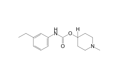 m-ethylcarbanilic acid, 1-methyl-4-piperidyl ester