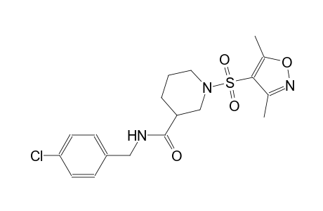 3-piperidinecarboxamide, N-[(4-chlorophenyl)methyl]-1-[(3,5-dimethyl-4-isoxazolyl)sulfonyl]-