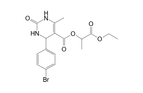 2-Ethoxy-1-methyl-2-oxoethyl 4-(4-bromophenyl)-6-methyl-2-oxo-1,2,3,4-tetrahydro-5-pyrimidinecarboxylate