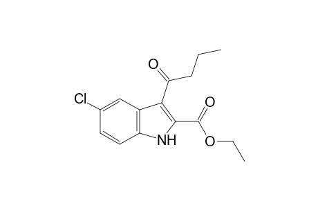 3-butyryl-5-chlorindole-2-carboxylic acid, ethyl ester