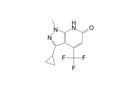 3-cyclopropyl-1-methyl-4-(trifluoromethyl)-1,7-dihydro-6H-pyrazolo[3,4-b]pyridin-6-one