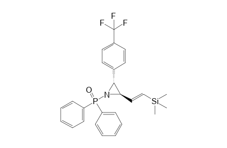 N-DIPHENYLPHOSPHINOYL-2-(BETA-TRIMETHYLSILYL)-VINYL-3-(PARA-TRIFLUOROMETHYL)-PHENYL-AZIRIDINE