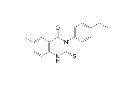 3-(p-ethylphenyl)-6-methyl-2-thio-2,4(1H,3H)-quinazolinedione