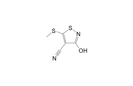 3-Hydroxy-5-(methylsulfanyl)-4-isothiazolecarbonitrile