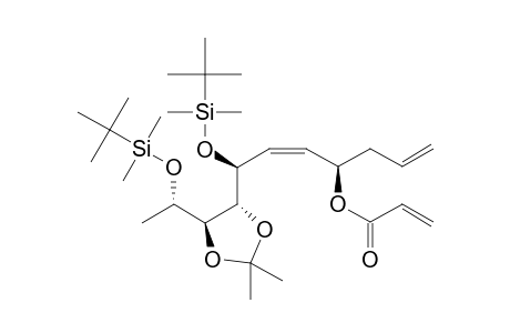 (1R,2Z,4S)-1-Allyl-4-(tert-butyldimethylsilyloxy)-4-{(4R,5R)-5-[(1S)-1-(tert-butyldimethylsilyloxy)ethyl]-2,2-dimethyl-[1,3]dioxan-4-yl}but-2-enyl acrylate