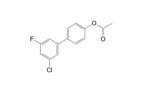 4-(3-Chloro-5-fluorophenyl)phenol, acetate