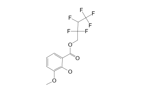 2-Hydroxy-3-methoxybenzoic acid, 2,2,3,4,4,4-hexafluoro-1-butyl ester