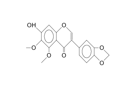 5,6-DIMETHOXY-7-HYDROXY-3',4'-METHYLENDIOXY-ISOFLAVONE