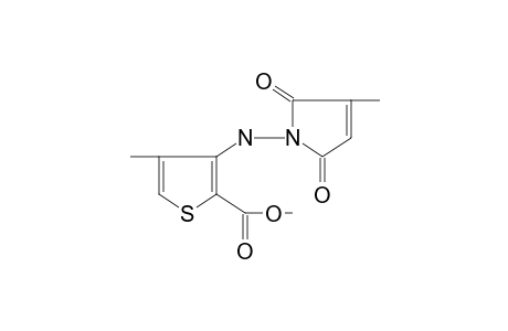 4-methyl-3-[(2-methylmaleimido)amino]-2-thiophenecarboxylic acid, methyl ester