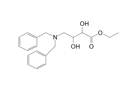Butyric acid 4-(dibenzylamino)-2,3-dihydroxy-, ethyl ester
