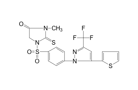 3-methyl-1-{{p-[5-(2-thienyl)-3-(trifluoromethyl)pyrazol-1-yl]phenyl]sulfonyl}-2-thiohydantoin