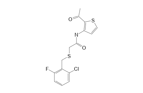 N-(2-acetyl-3-thienyl)-2-[(2-chloro-6-fluorobenzyl)thio]acetamide