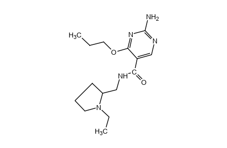 2-amino-N-[(1-ethyl-2-pyrrolidinyl)methyl]-4-propoxy-5-pyrimidine carboxamide