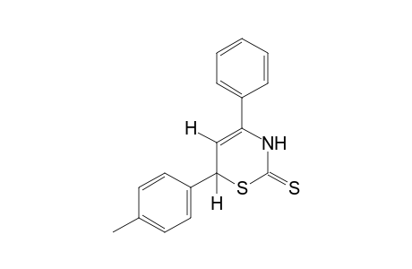 3,6-dihydro-4-phenyl-6-p-tolyl-2H-1,3-thiazine-2-thione