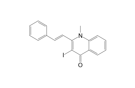 (E)-3-Iodo-1-methyl-2-(2-phenyl)vinylquinolin-4(1H)-one