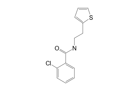o-chloro-N-[2-(2-thienyl)ethyl]benzamide