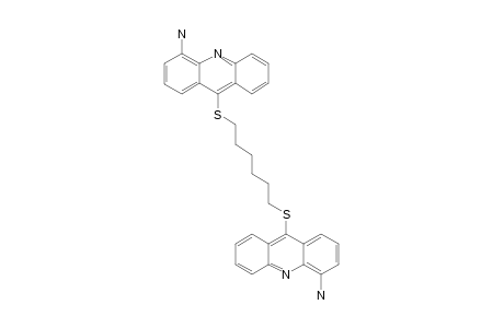 9,9'-(ALPHA'',OMEGA''-DITHIOHEXADIYL)-BIS-(4-AMINOACRIDINE)