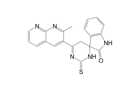 4-(2-Methyl-1,8-naphthyridin-3-yl)-2-sulfanylidene-2'-spiro[1,5-dihydropyrimidine-6,3'-1H-indole]one