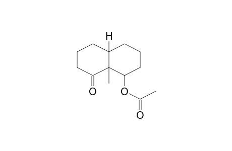 Acetic acid, 8a-methyl-8-oxodecahydronaphthalen-1-yl ester