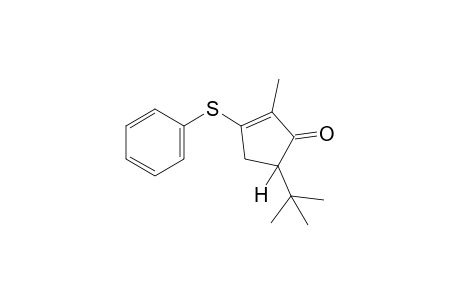 5-tert-butyl-2-methyl-3-(phenylthio)-2-cyclopenten-1-one