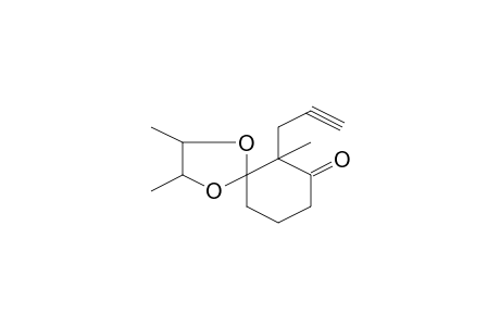 2,3,6-Trimethyl-6-prop-2-ynyl-1,4-dioxa-spiro[4.5]decan-7-one