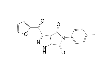 3-(Furan-2-carbonyl)-5-p-tolyl-3a,6a-dihydro-1H-pyrrolo[3,4-c]pyrazole-4,6-dione
