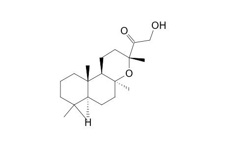 8.alpha.,13.beta.-epoxy-15-hydroxylabdan-14-one