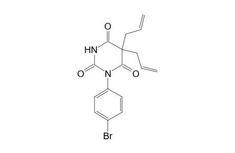 1-(p-bromophenyl)-5,5-diallylbarbituric acid