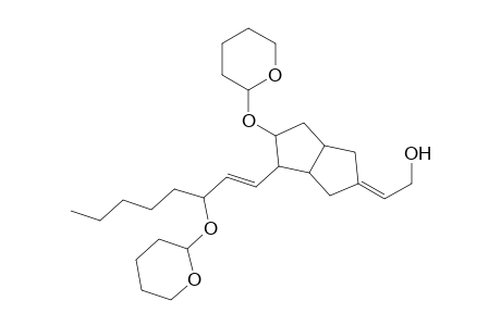2-[Hexahydro-5-[(tetrahydropyran-2'-yl)oxy]-4-[(3"-(tetrahydropyran-2"-yl)oxy]-1"-octenyl]-2(1H)-pentalenylidene}ethanol
