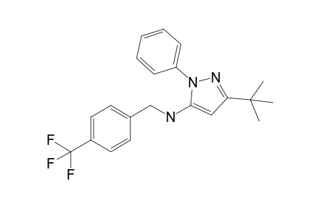 3-Tert-butyl-1-phenyl-N-[4-(trifluoromethyl)benzyl]-1H-pyrazol-5-amine