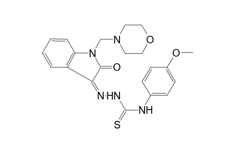 (3Z)-1-(4-morpholinylmethyl)-1H-indole-2,3-dione 3-[N-(4-methoxyphenyl)thiosemicarbazone]