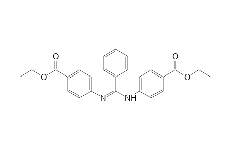 p-{[N-(p-carboxyphenyl)benzimidoyl]amino}benzoic acid, diethyl ester