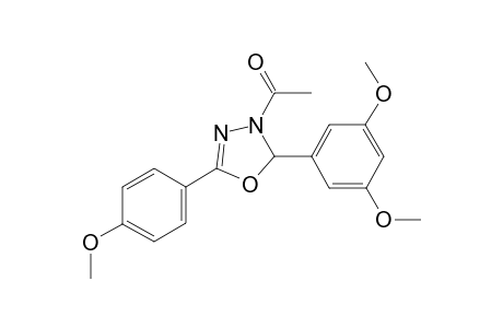 1-[2-(3,5-dimethoxyphenyl)-5-(4-methoxyphenyl)-2H-1,3,4-oxadiazol-3-yl]ethanone (autogenerated)