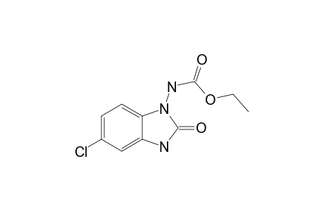 Ethyl N-(5-chloranyl-2-oxidanylidene-3H-benzimidazol-1-yl)carbamate