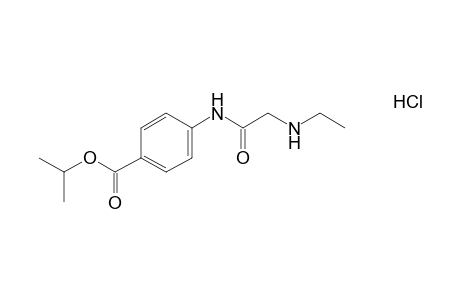 p-[(2-ethylamino)acetamido]benzoic acid, isopropyl ester, hydrochloride