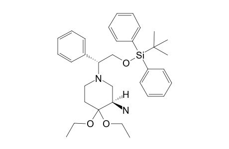 (3R)-1-[(1R)-2-[tert-butyl(diphenyl)silyl]oxy-1-phenyl-ethyl]-4,4-diethoxy-piperidin-3-amine