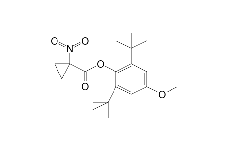 (2,6-ditert-butyl-4-methoxy-phenyl) 1-nitrocyclopropane-1-carboxylate